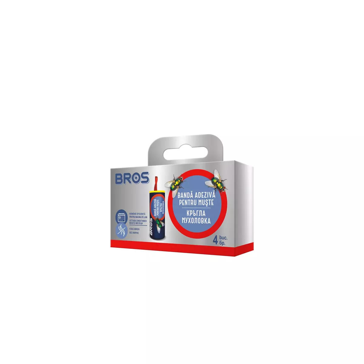 КОМПЛЕКТ ЛЕПЯЩИ РОЛКИ BROS - МУХОЛОВКА, 4 БРОЯ