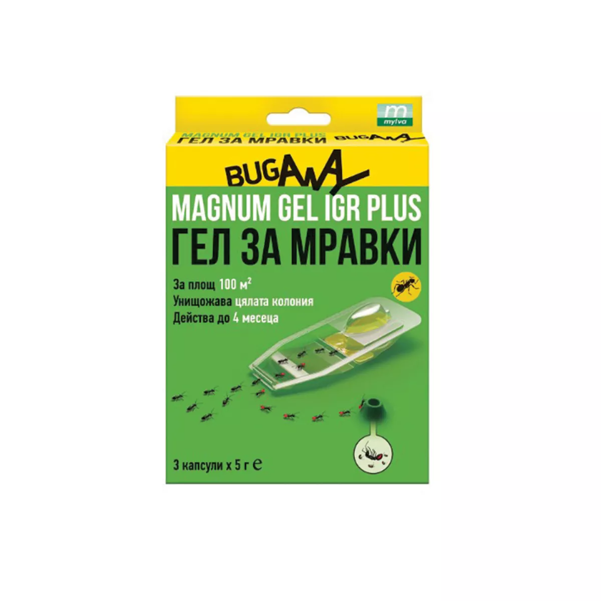 МАГНУМ ГЕЛ ПРОТИВ МРАВКИ BUGAWAY 3 КАПСУЛИ