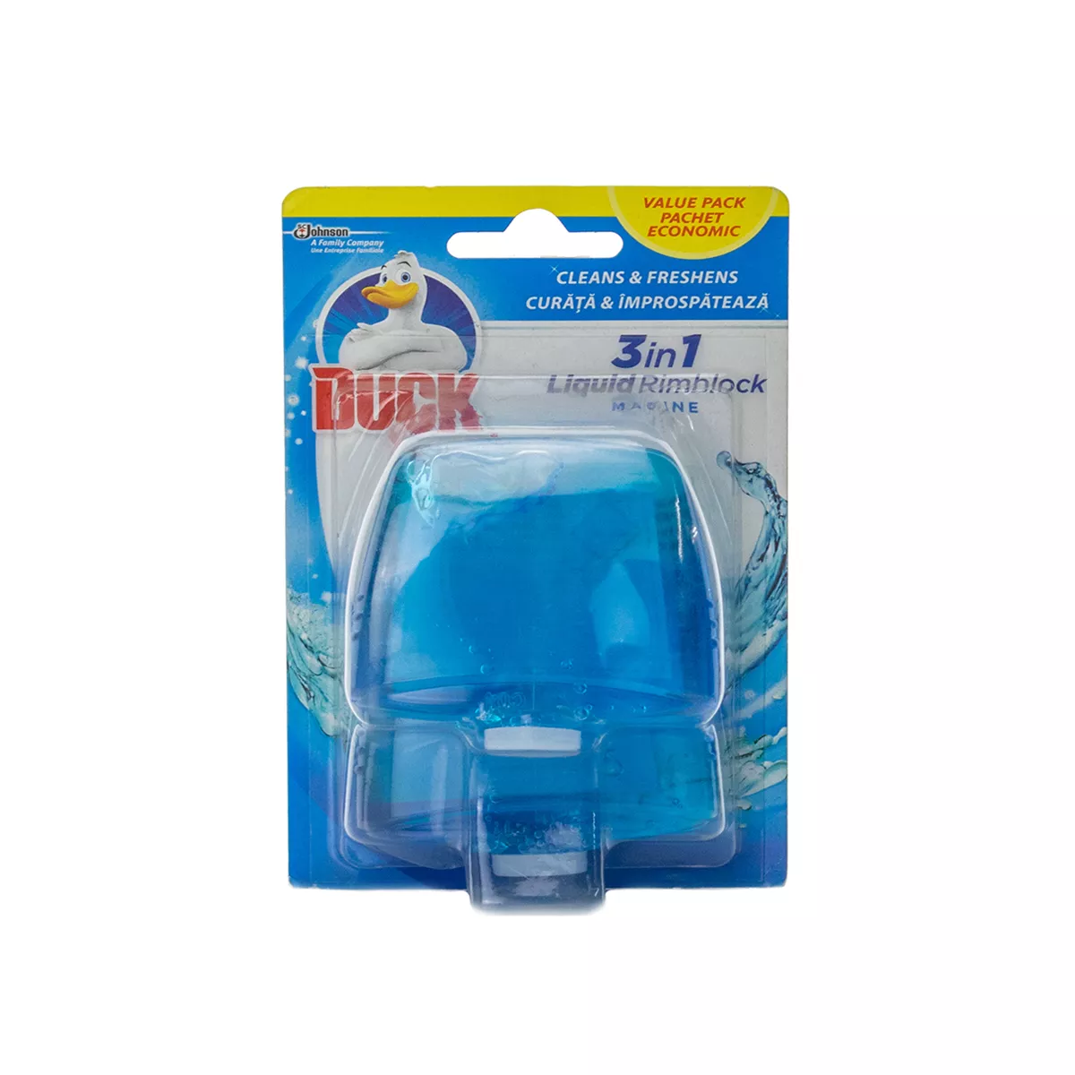 DUCK ТЕЧНО ТОАЛЕТНО БЛОКЧЕ ДВОЕН ПЪЛНИТЕЛ ОКЕАН