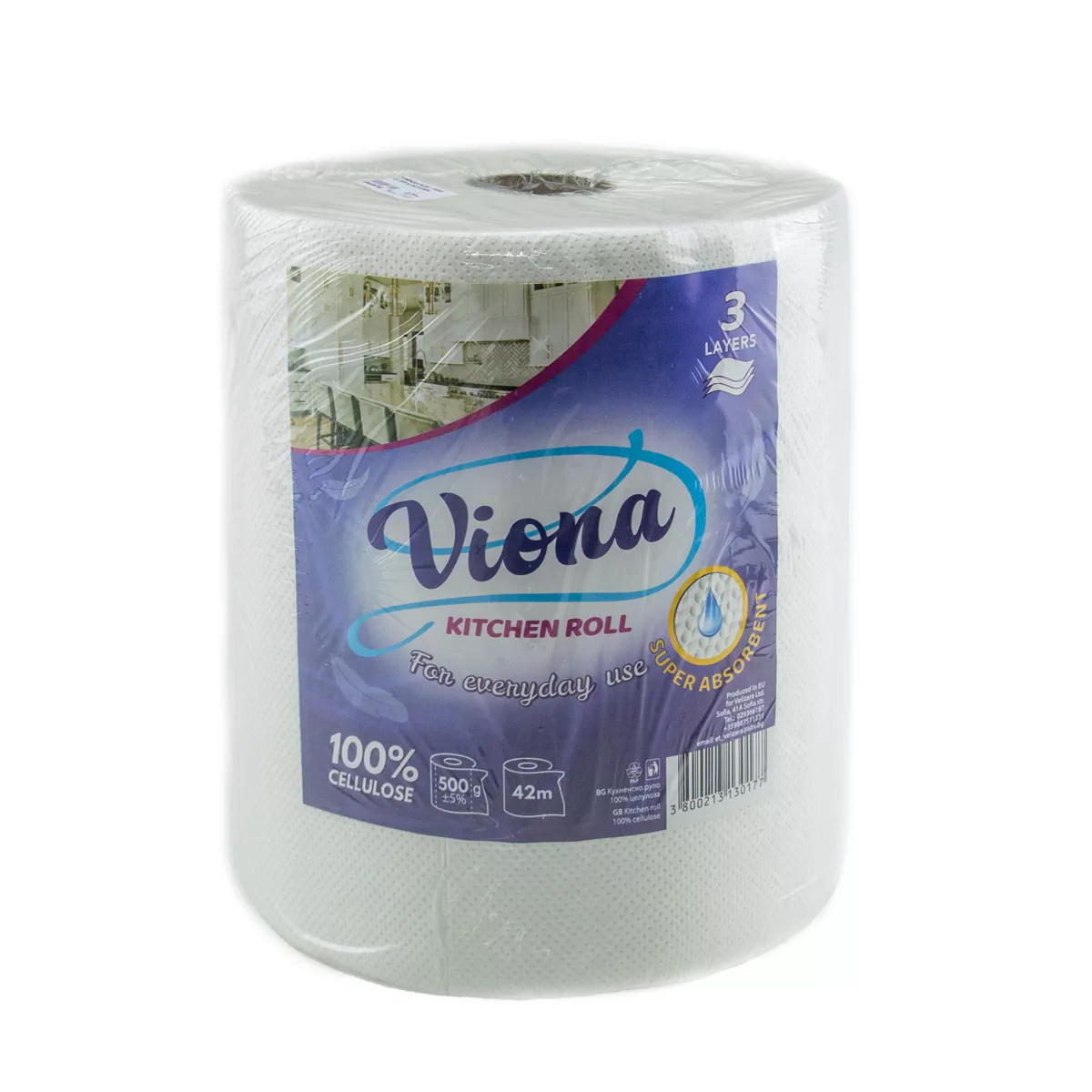 КУХНЕНСКА РОЛКА VIONA LUX 3ПЛ./0,500ГР. БЯЛА