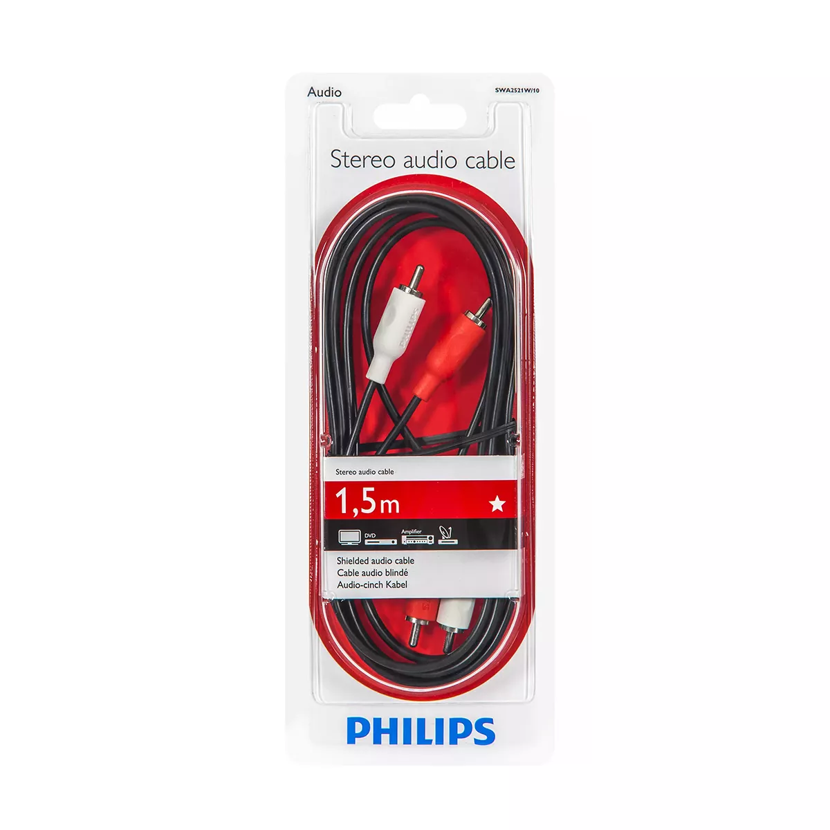 АУДИО/ВИДЕО КАБЕЛ PHILIPS 1.5 М