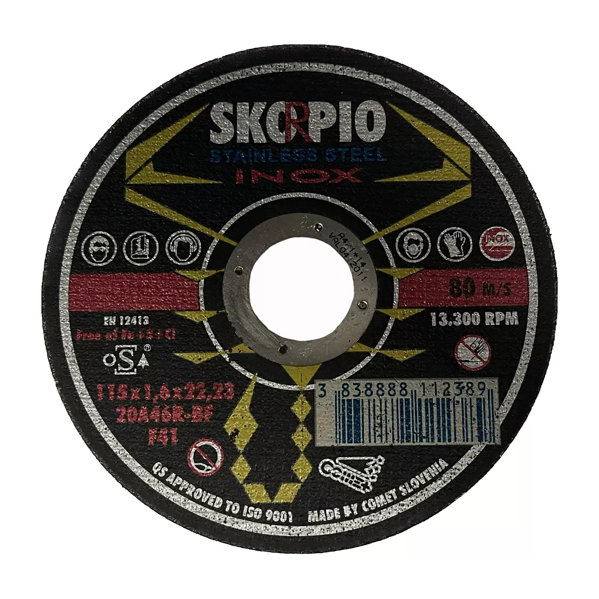 ДИСК РЯЗАНЕ ИНОКС 115*1.6