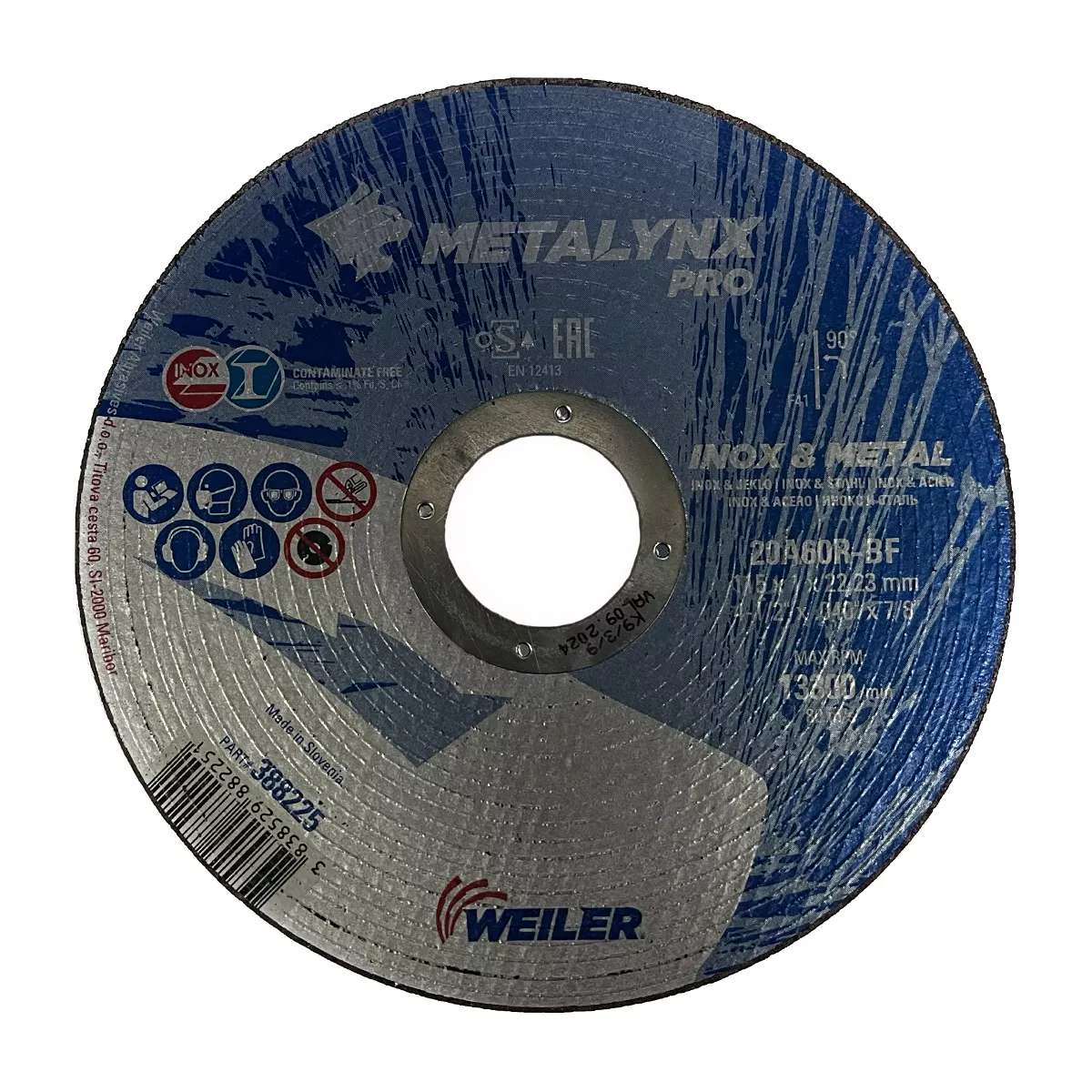 ДИСК РЯЗАНЕ ИНОКС 115*1