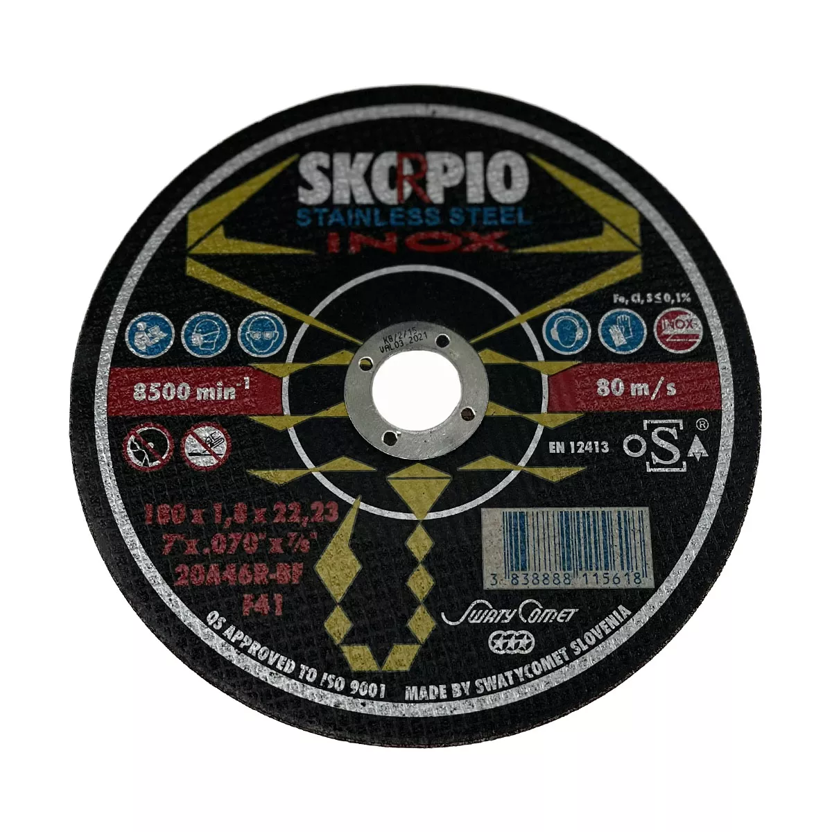 ДИСК РЯЗАНЕ ИНОКС 180*1.8