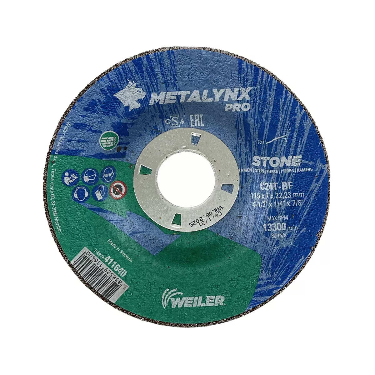 ДИСК ШЛАЙФ НЕМЕТАЛ 115*7 С24