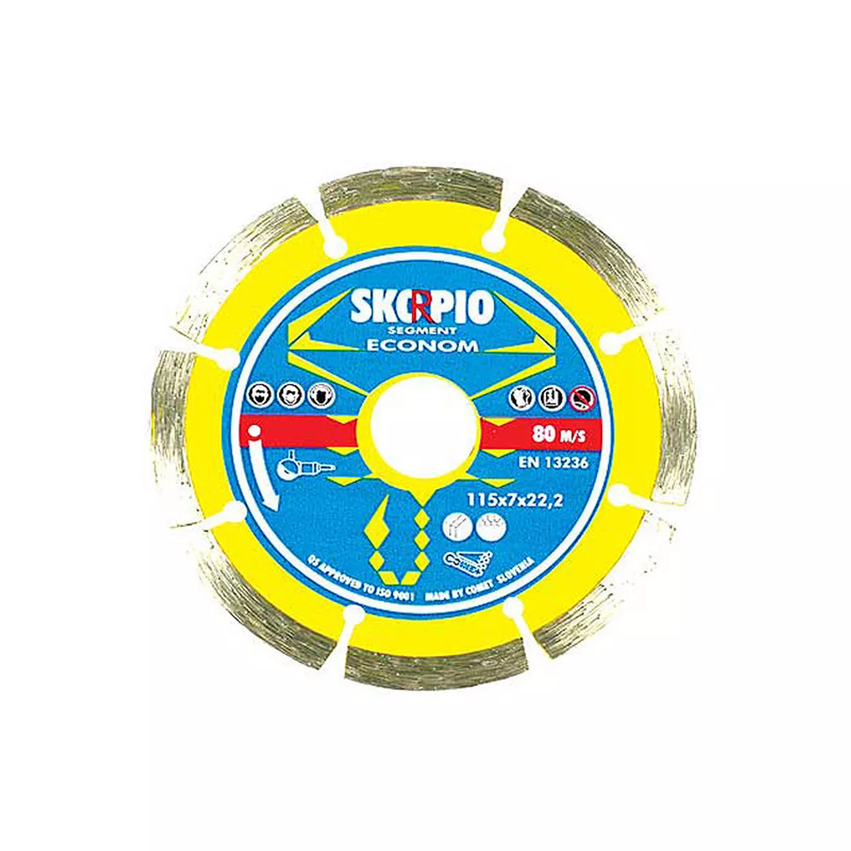 ДИСК ЗА РЯЗАНЕ SKORPIO SEGMENT 115x7