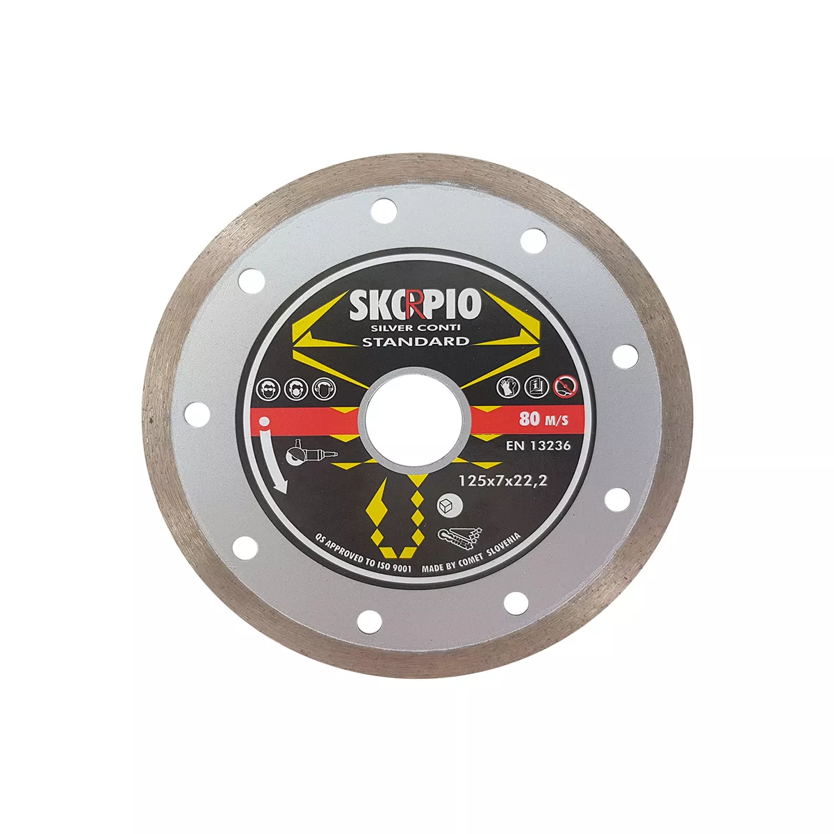 ДИСК ЗА РЯЗАНЕ SKORPIO SILVER CONTI 125x7