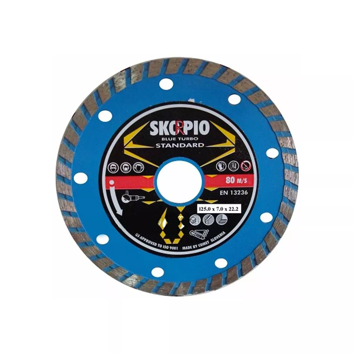 ДИСК ЗА РЯЗАНЕ SKORPIO BLUE TURBO 125x7