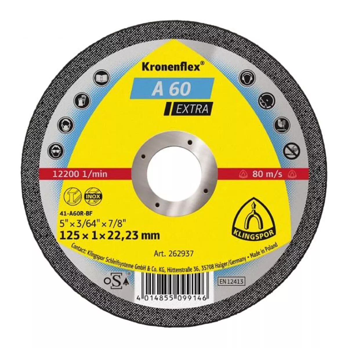 ДИСК ЗА ФЛЕКС 115*1,0ММ KRONENFLEX  262936