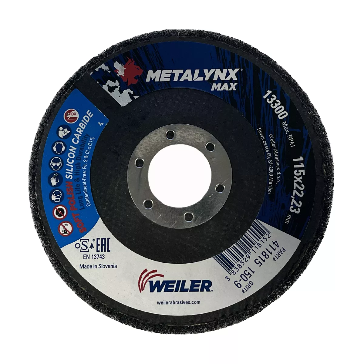 ДИСК ЗА ПОЛИРАНЕ 115*22 С150 SKORPIO/ METALYNX MAX SOFT POLISH