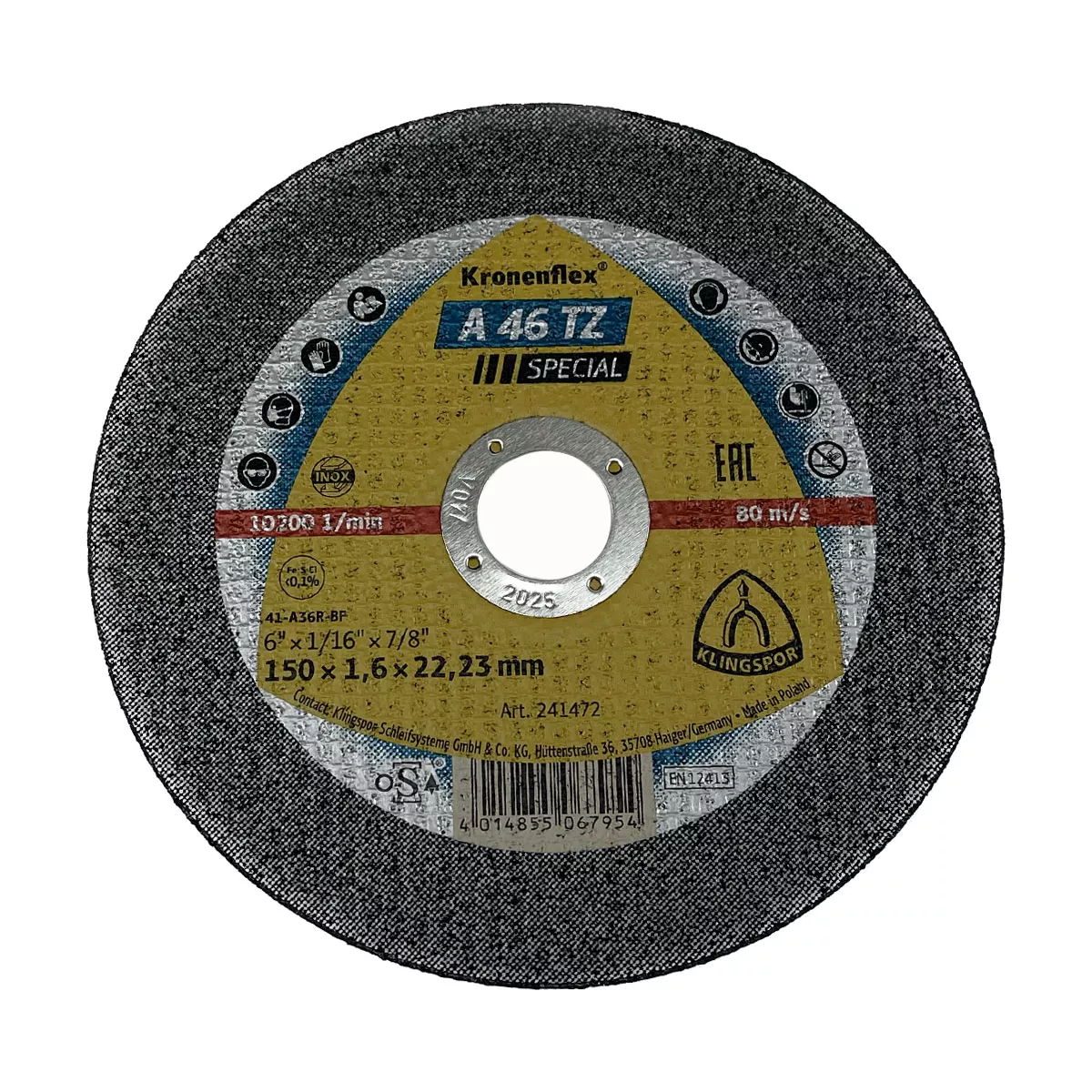ДИСК ЗА ФЛЕКС 150*1,6ММ KRONENFLEX  241472