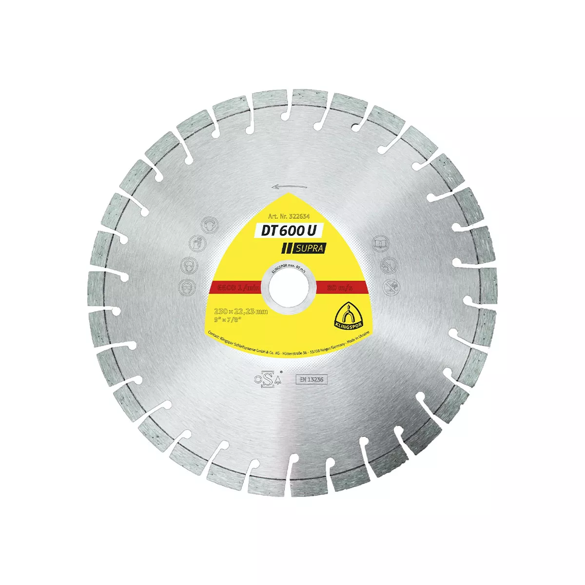 ДИСК  ДИАМАНТЕН ЗА РЯЗАНЕ  150*2,4*22,23 DT600U 322632