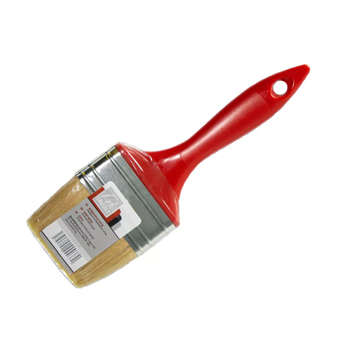 ЧЕТКА С БЯЛ КОСЪМ 60ММ GRIZZLY