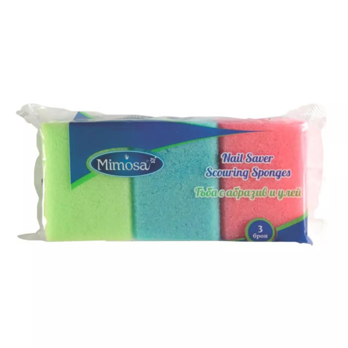 ГЪБА С АБРАЗИВ И УЛЕЙ 3 БРОЯ MIMOSA