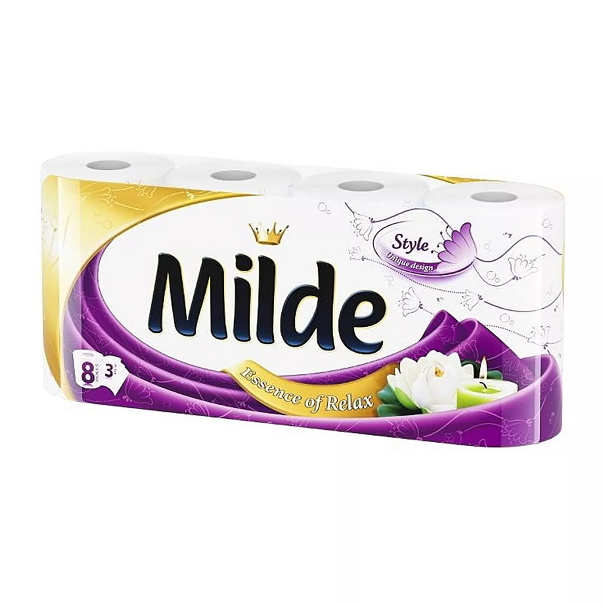 ТОАЛЕТНА ХАРТИЯ МИЛДЕ 8БР МИКС