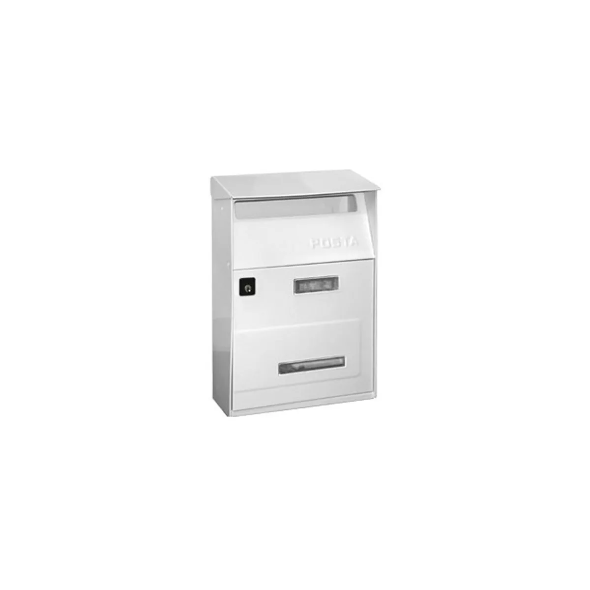 ПОЩЕНСКА КУТИЯ 2 325*215*87ММ БЯЛА МЕТАЛ