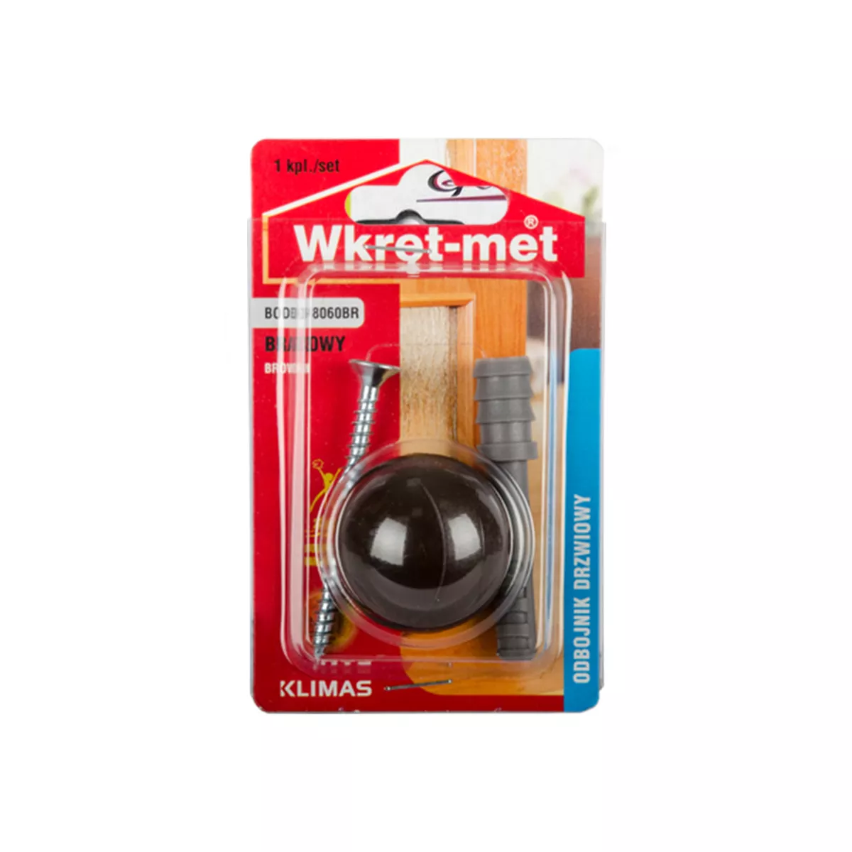 СТОПЕР ЗА ВРАТА КАФЯВ  8*60 BODB-08060BR