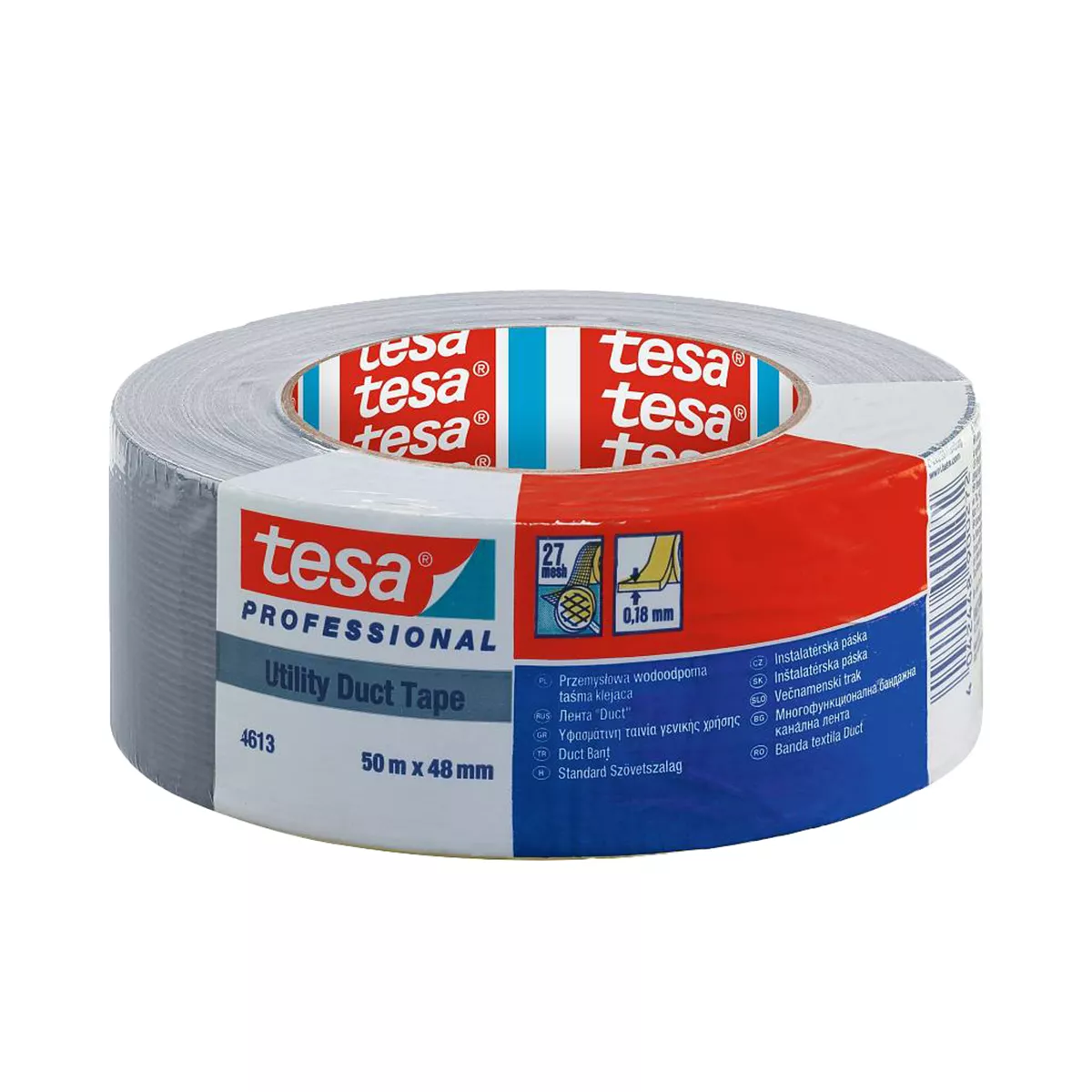 ХОБИ ЛЕНТА 50М/48ММ СИВА TESA 4613