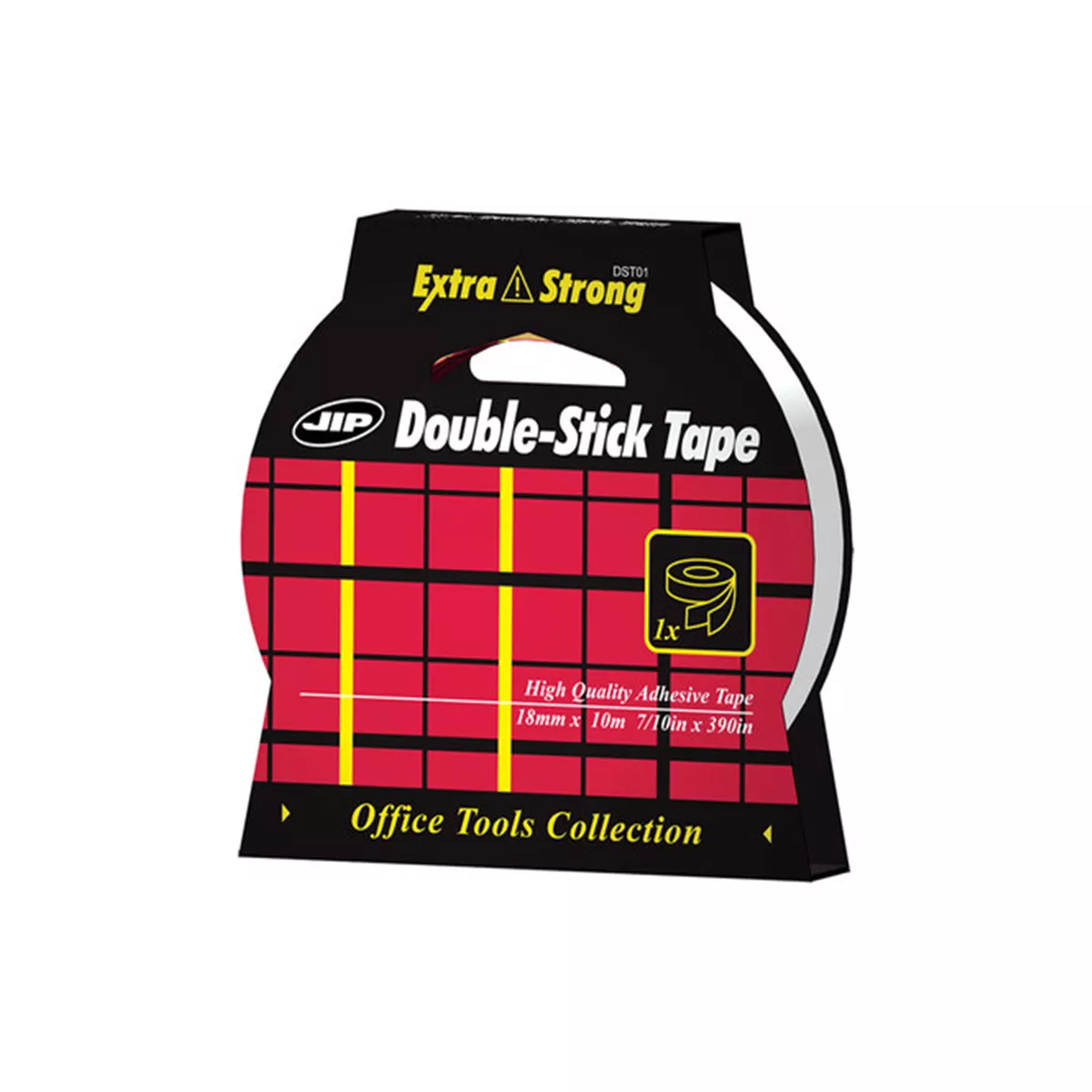 ДВУСТРАННА САМОЗАЛЕПВАЩА ЛЕНТА 10М/18ММ JIP