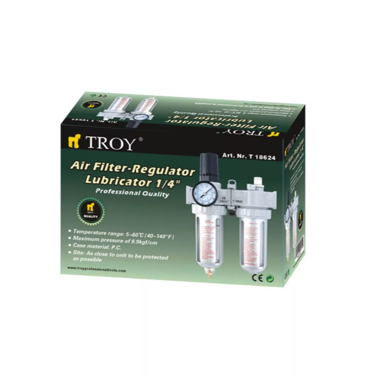 ПНЕВМАТИЧЕН РЕГУЛАТОР-ФИЛТЪР И ОМАСЛИТЕЛ 1/4