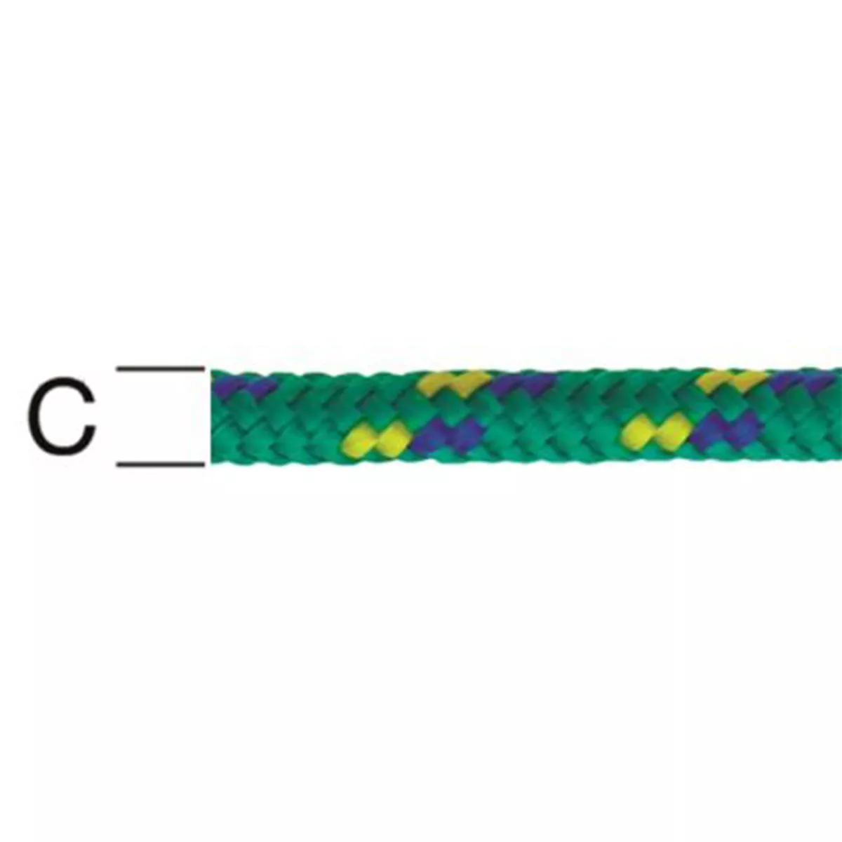 ВЪЖЕ РР ПЛЕТЕНО ШАРЕНО 6ММ ОПЪН 520КГ НАТИСК 65КГ 100059