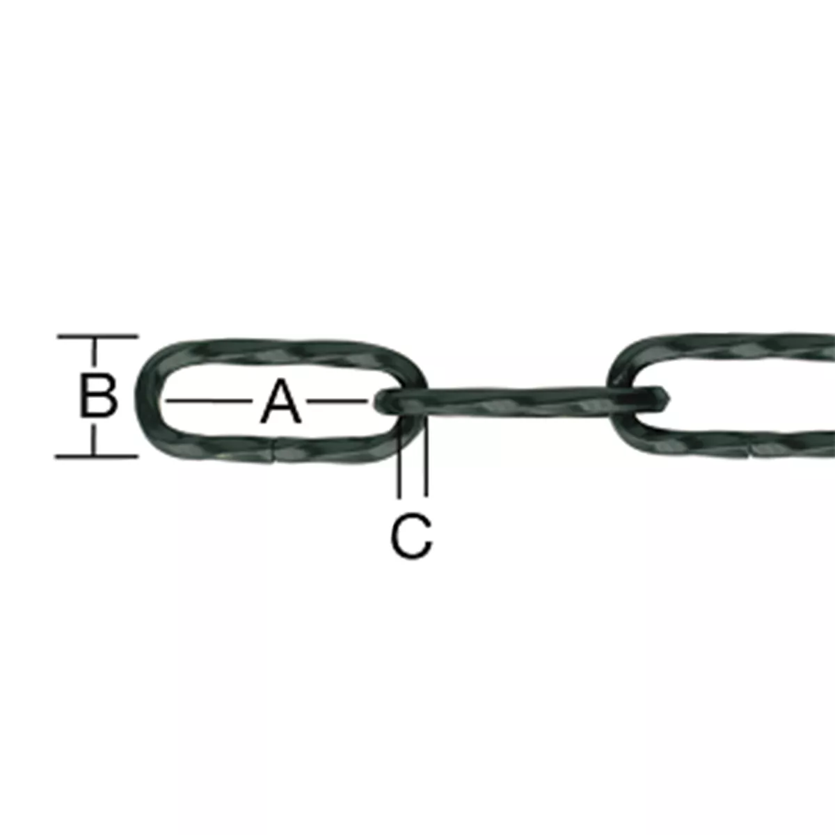 СИНДЖИР ДЕКОРАТИВЕН ЧЕРЕН 3,8ММ ОПЪН 110КГ НАТИСК 22КГ 100781