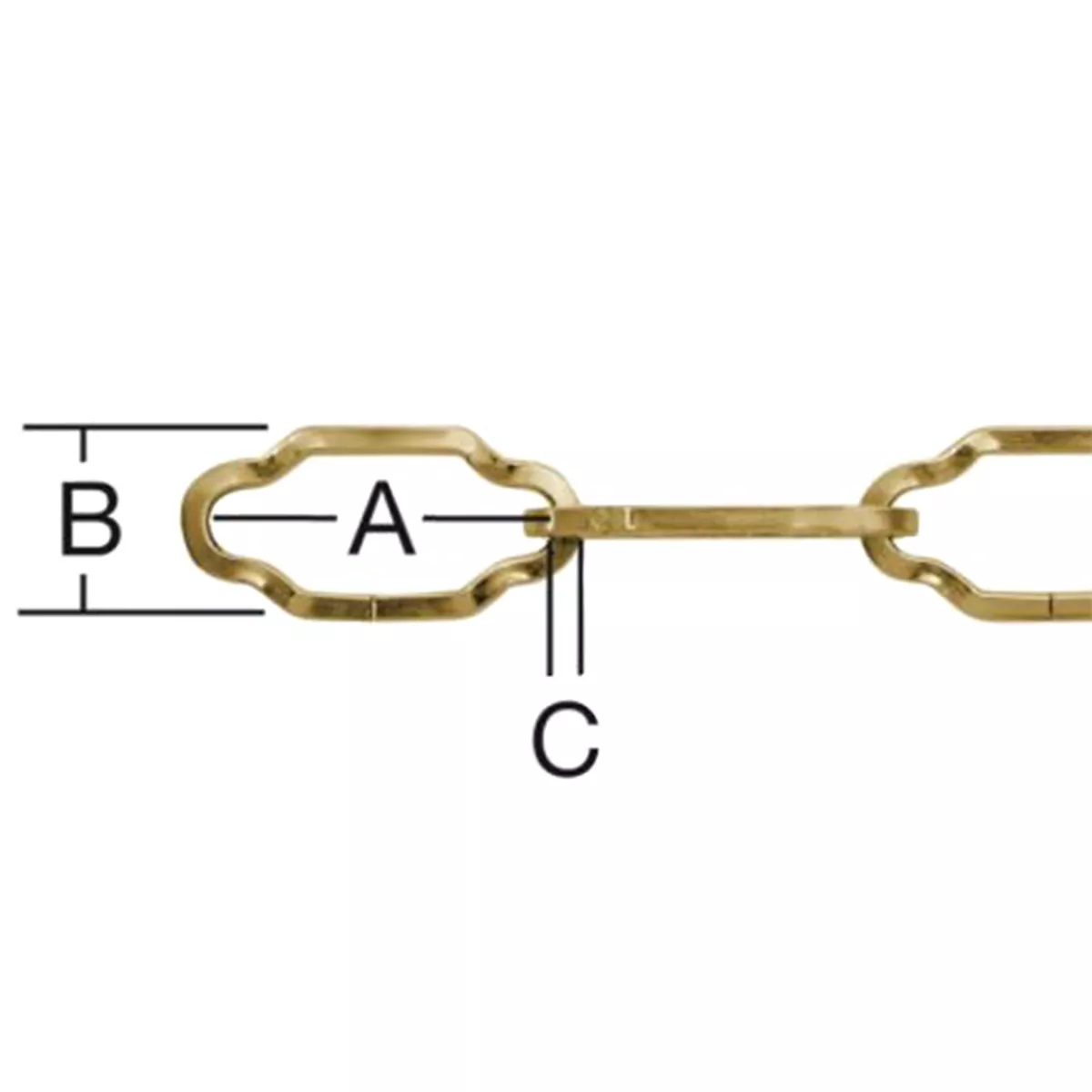 СИНДЖИР ДЕКОРАТИВЕН КАТЕДРАЛ МЕСИНГ 2,2ММ ОПЪН 44КГ НАТИСК 15КГ 100037