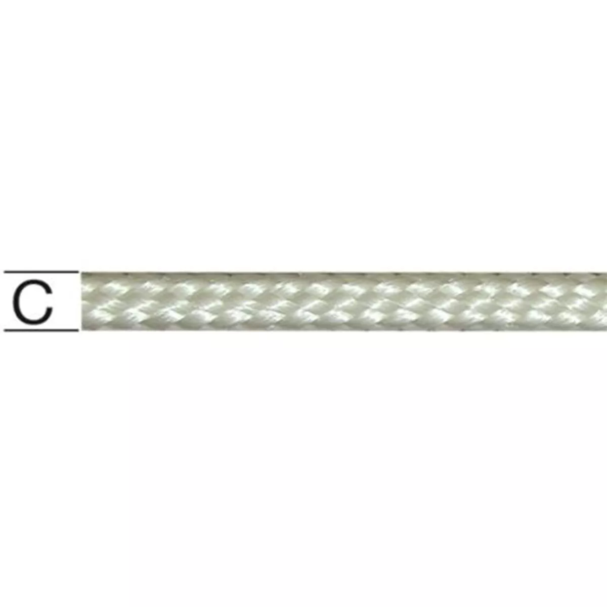 ВЪЖЕ ПОЛИЕСТЕР ПЛЕТЕНО БЯЛО 6ММ ОПЪН 600КГ НАТИСК 75КГ 100088