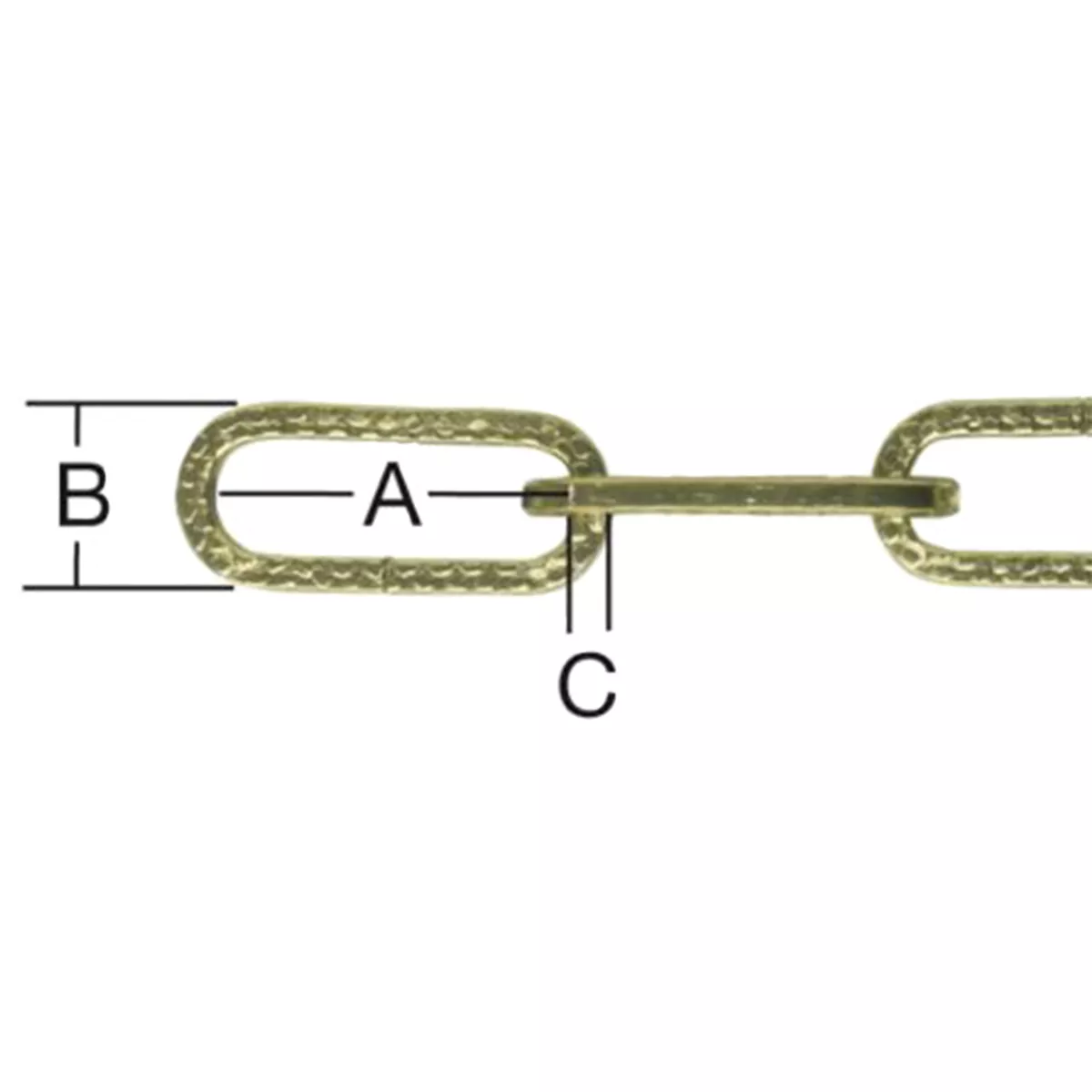 ВЕРИГА ДЕКОРАТИВНА МЕСИНГ 2ММ ОПЪН 27КГ НАТИСК 10КГ 100027