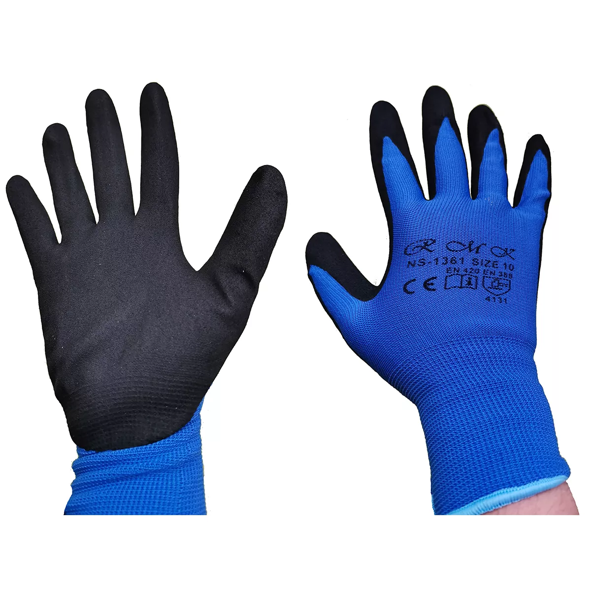 РЪКАВИЦИ ЛАТЕКСОВИ С ПОЛИЕСТЕРНО ПОКРИТИЕ NS-1361