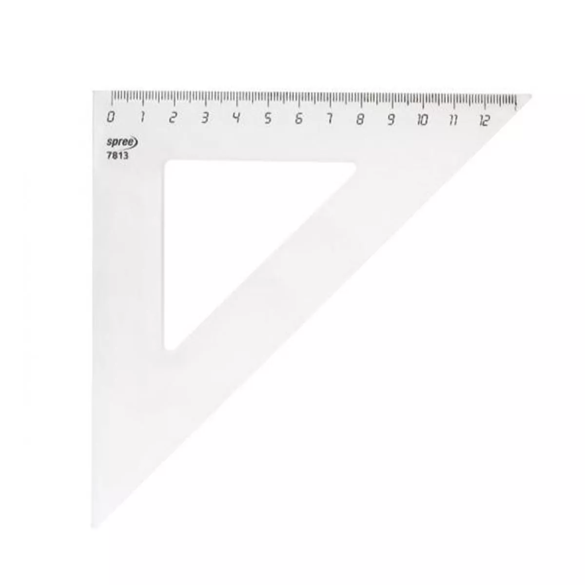 ТРИЪГЪЛНИК 13 СМ ПРОЗРАЧЕН 7813 SPREE