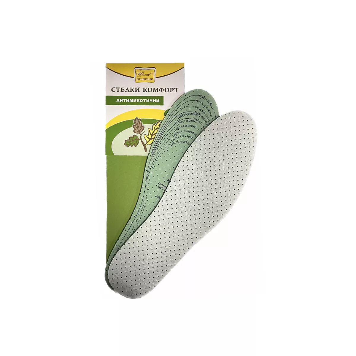 СТЕЛКИ КОМФОРТ - АНТИМИКОТИЧНИ ОТ 39-46 НОМЕР/  390340