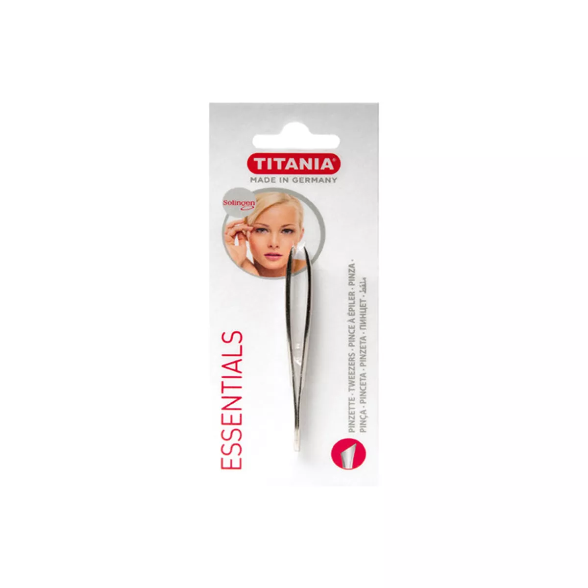 СКОСЕНА ШИРОКА ПИНСЕТА TITANIA 1060/B