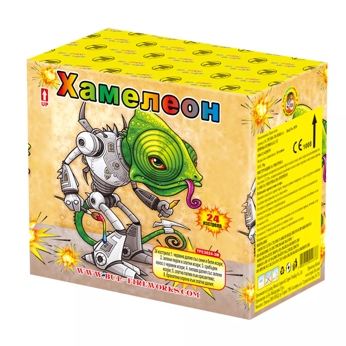 ПИРОБАТЕРИЯ ХАМЕЛЕОН - 24 ИЗСТРЕЛА TFC3024-3