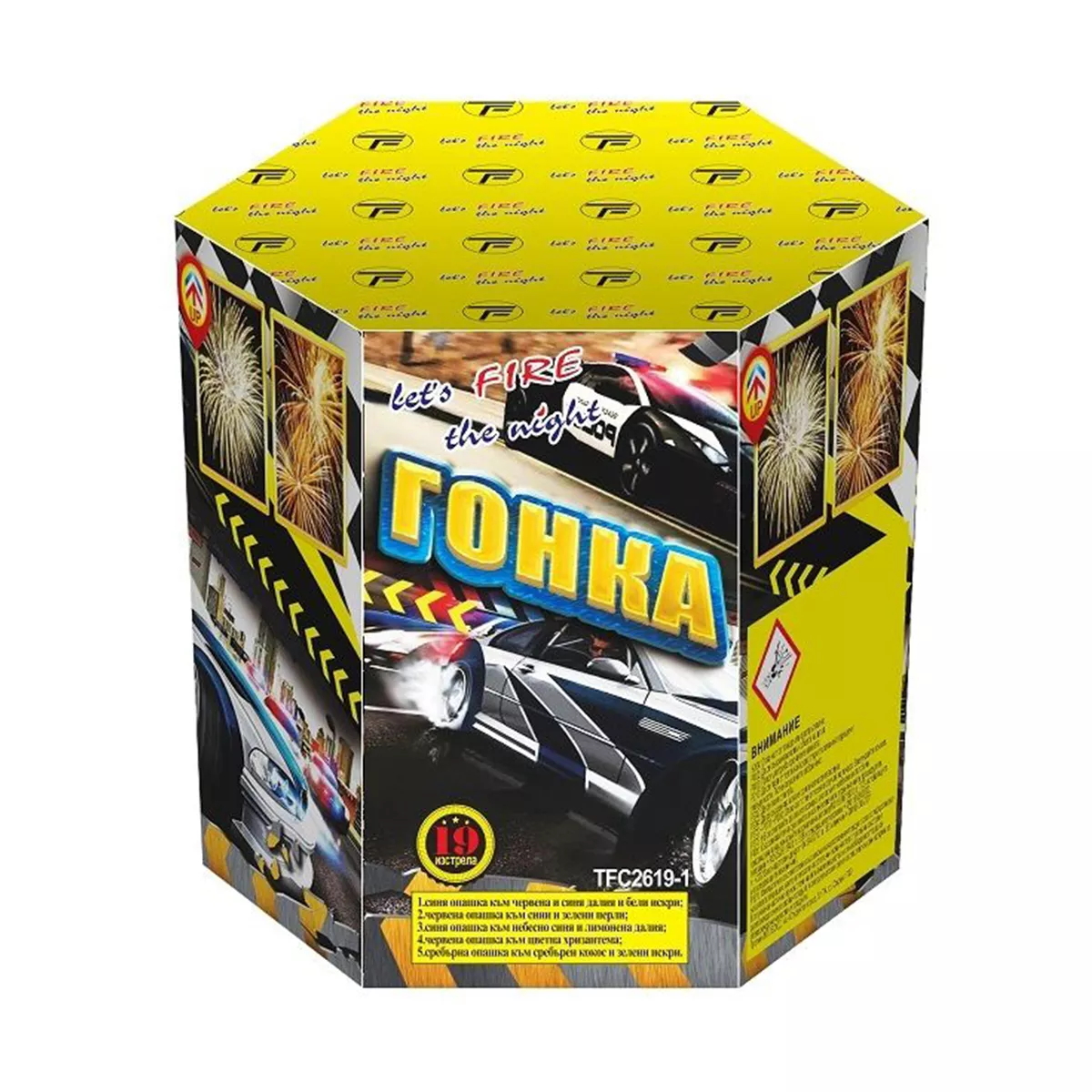 ПИРОБАТЕРИЯ ГОНКА - 19 ИЗСТРЕЛА TFC2619-1