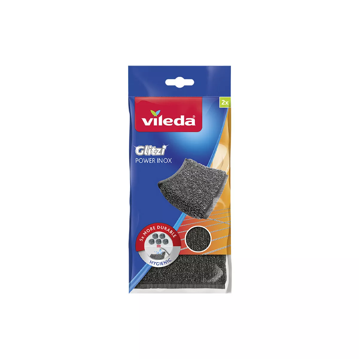 ДОМАКИНСКА ТЕЛ VILEDA INOX POWER 2БР