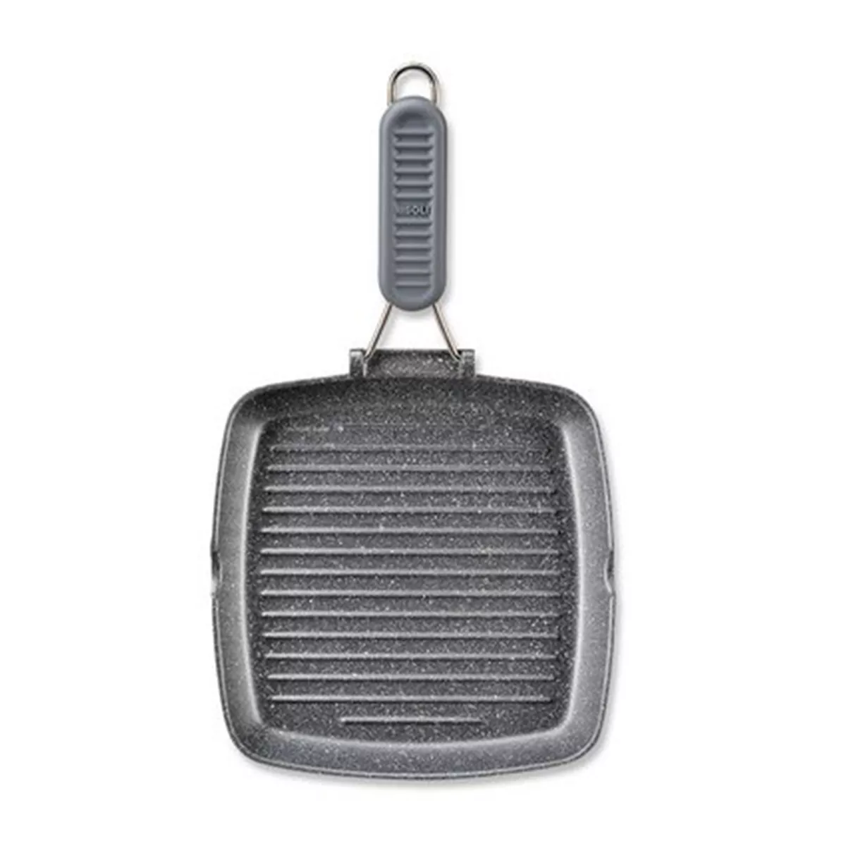 ГРИЛ GRANITO  ОТ АЛУМИНИЙ СЪС СИЛИКОНОВА ДРЪЖКА 6ММ 26Х26СМ