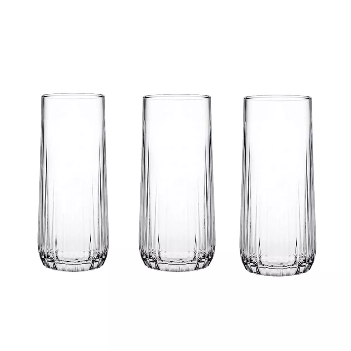 КОМПЛЕКТ ЧАШИ ЗА БЕЗАЛКОХОЛНИ НАПИТКИ 3 БРОЯ 360 МЛ PASABAHCE