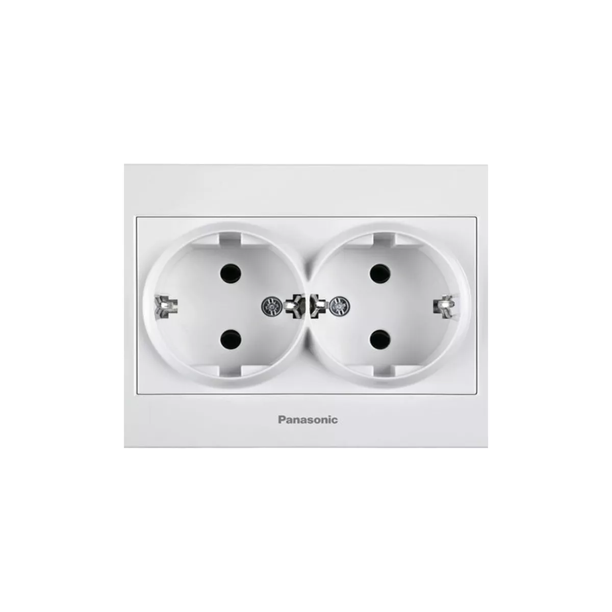 ДВОЕН КОНТАКТ БЯЛ PANASONIC KARRE WKTC0205-2WH 20525614