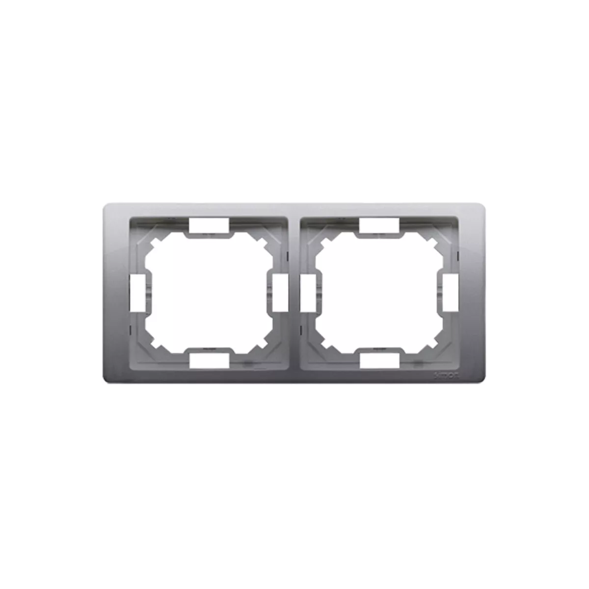 ДВОЙНА РАМКА СИВА SIMON BASIC 4644216