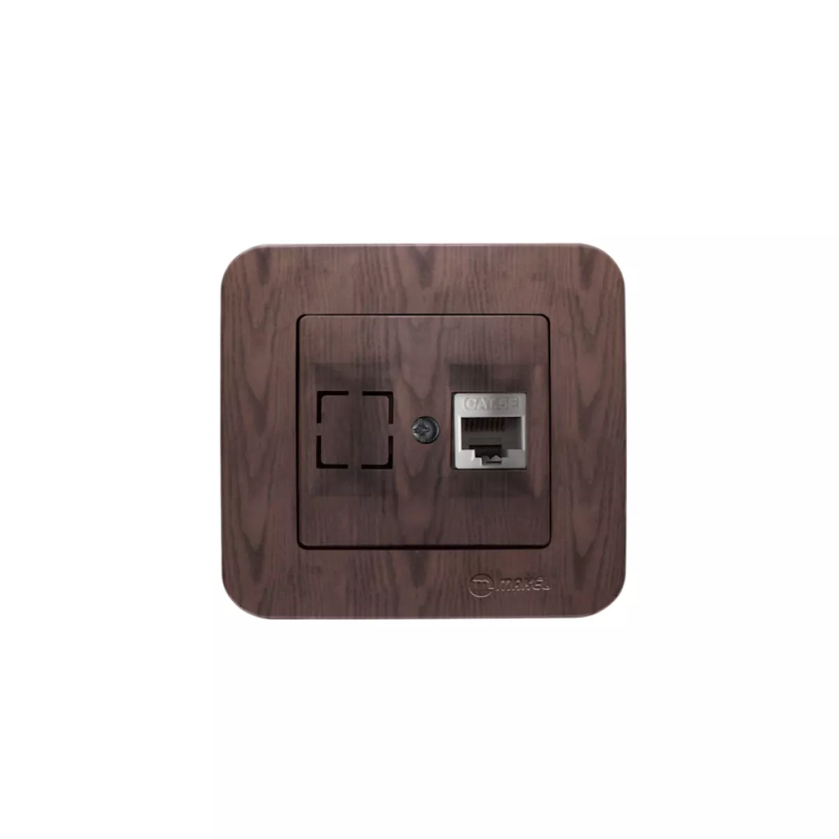 РОЗЕТКА CAT5 ОРЕХ MAKEL LILLIUM NATURAL 56035
