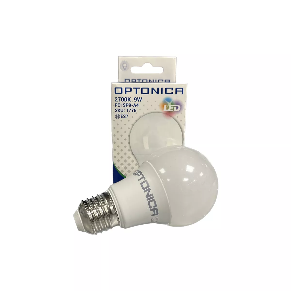 LED КРУШКА-  Е27, А60, 9W, 806LM, 220-240V, 2700K /  1776