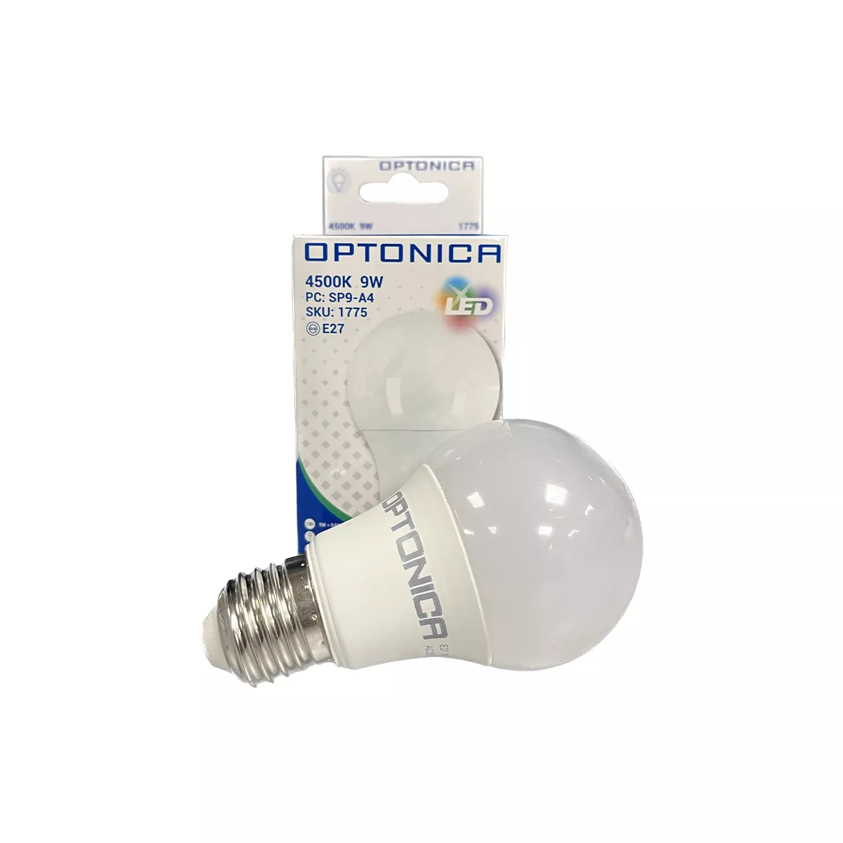 LED КРУШКА - Е27, А60, 9W, 806LM, 220-240V,4500K /  1775