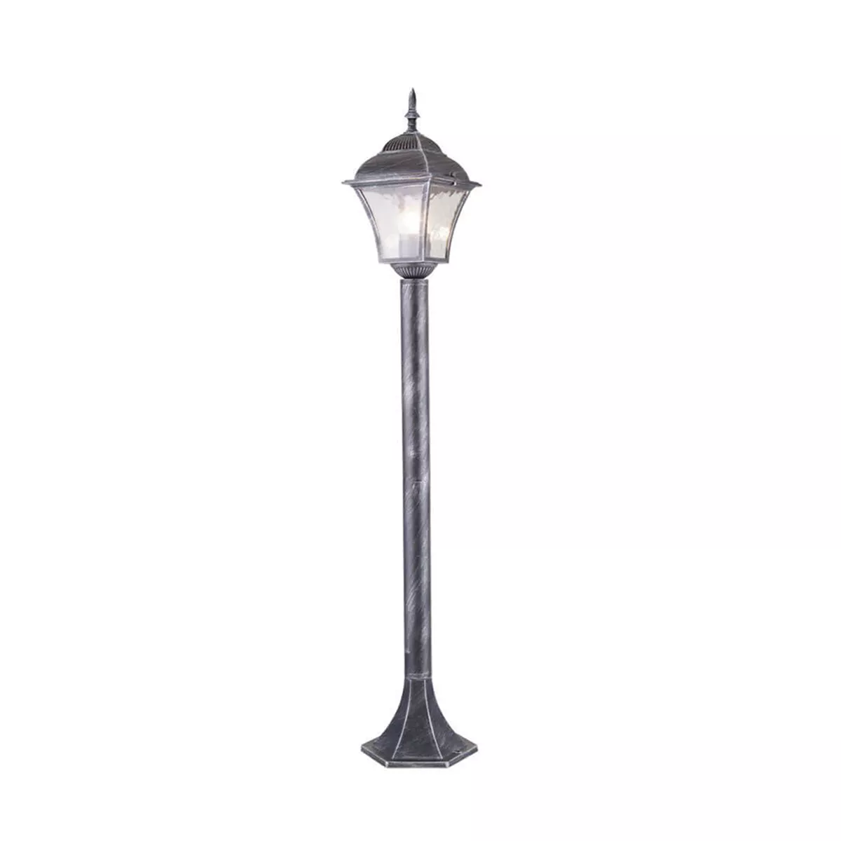 ГРАДИНСКИ ФЕНЕР СЪС СТЪЛБ SOFIA АНТИЧНО СРЕБРО VIVALUX 4219
