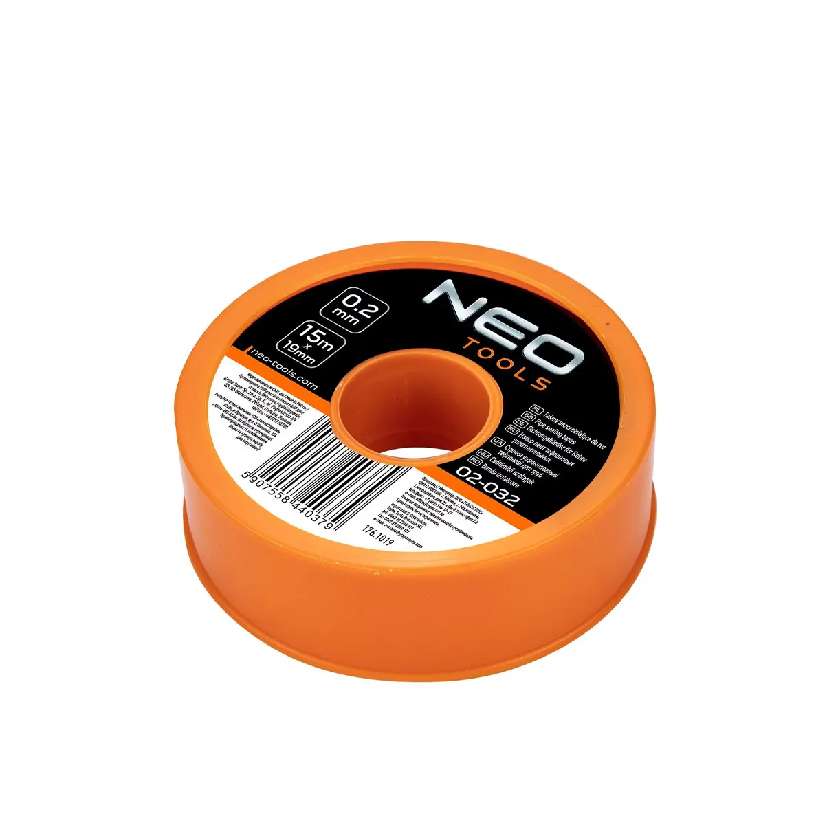 ТЕФЛОНОВА ЛЕНТА - NEO TOOLS, 15Mx19MM / 0.2MM