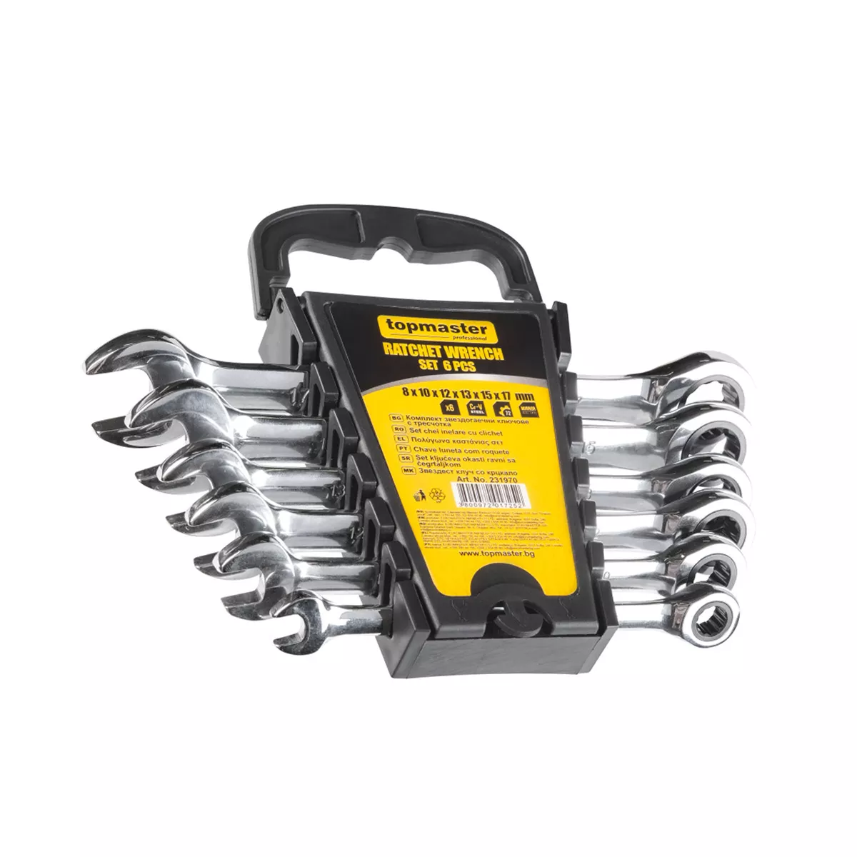 КЛЮЧ ЗАЕЗДОГАЕЧЕН С ТРЕСЧОТКА КОМПЛЕКТ 6 БРОЯ  8-17ММ CR-V /231970