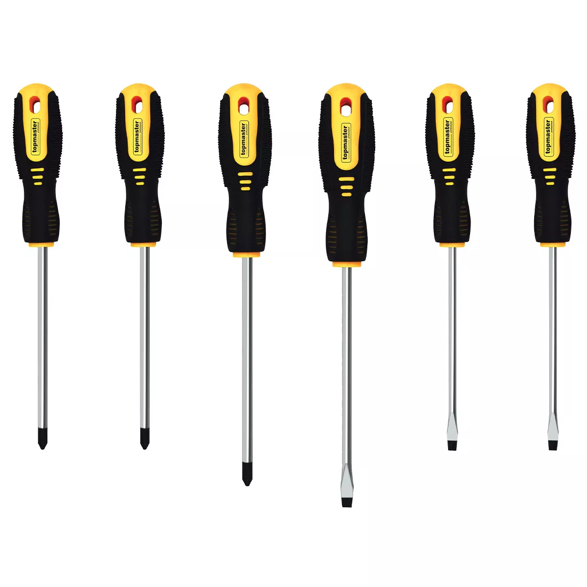 КОМПЛЕКТ ОТВЕРТКИ TOPMASTER 6 БРОЯ