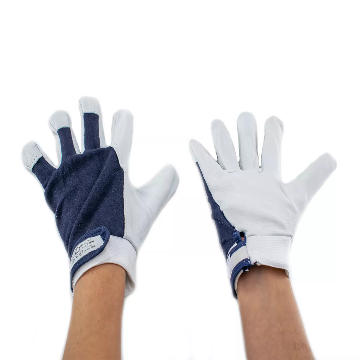12100 РЪКАВИЦИ РАБОТНА КОЖА И ПАМУК 9''