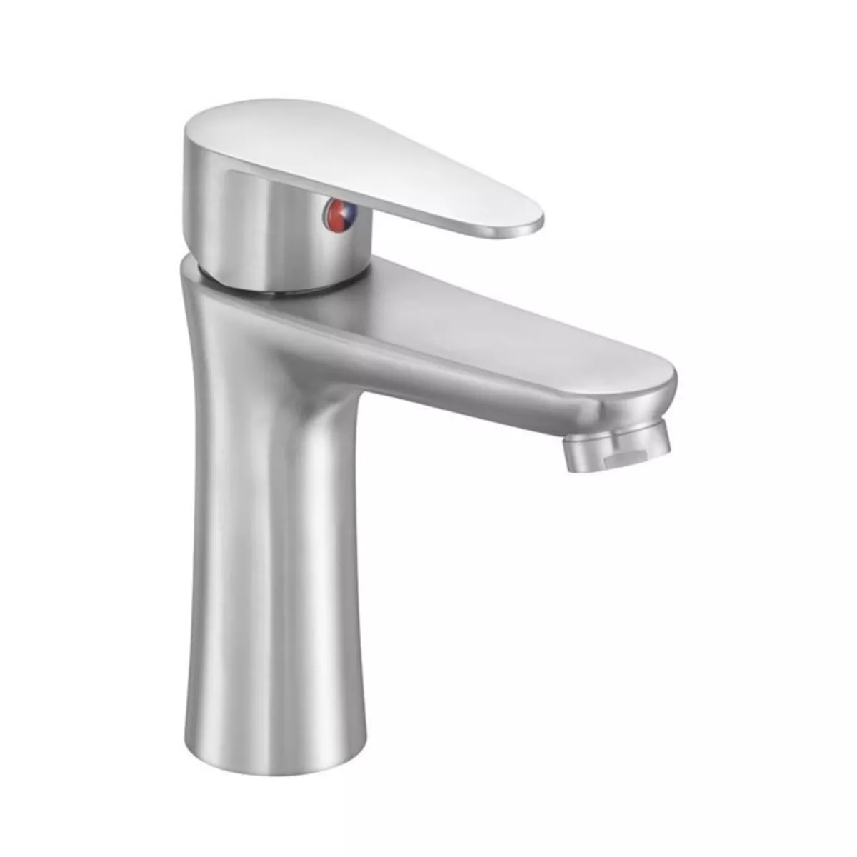 СМЕСИТЕЛ ЗА УМИВАЛНИК FALA STEELY2, СТОЯЩ INOX 75802, САТЕН