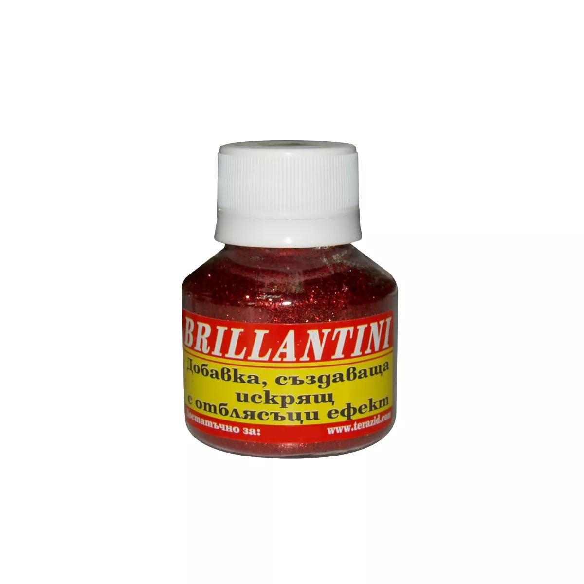 ДОБАВКА БРОКАТ GLITTER RED BRILLANTINI 30ГР